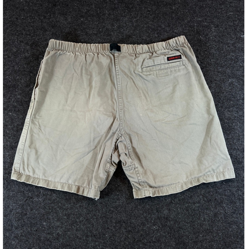 Vintage Gramicci G-Shorts Mens Large Khaki Tan Cotton Climbing Hiking Shorts USA